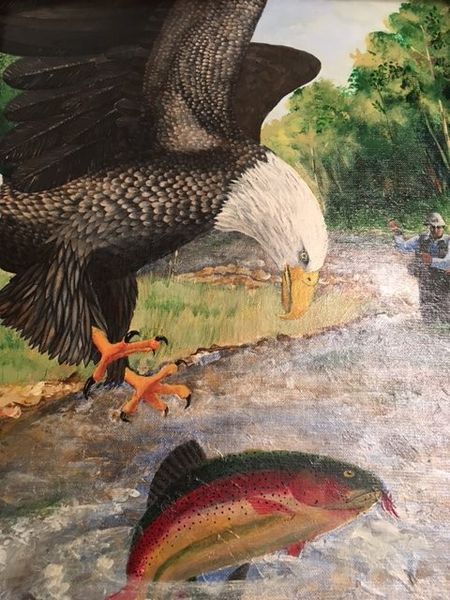 Bald Eagle & Rainbow Trout